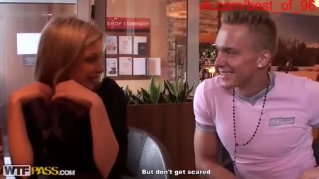 Подцепил блондиночку на улице и быстро развел на анал #2