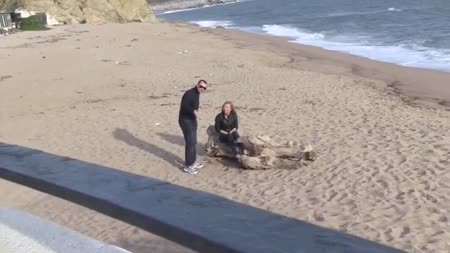 Беловолосая давалка не устояла перед напором пикапера #1