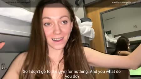 Красивую русскую брюнетку имеют от первого лица #1